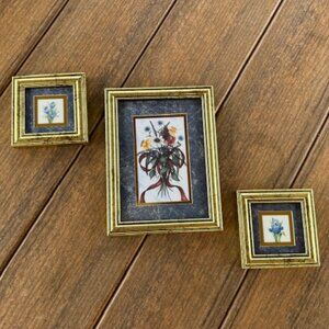 Framed and Matted A. Renee Dollar Watercolor Prints Vintage 1992 and Kathy Seek